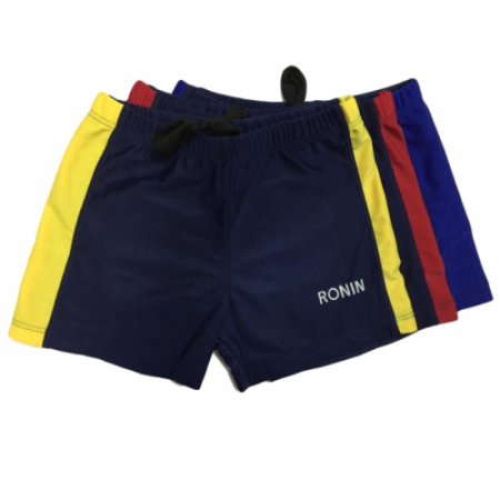 Плавки-шорты RONIN HS09А детские с яркой вставкой 100%полиэстер синий