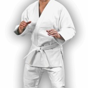 Кимоно для дзюдо Таджикистан куртка-600-650г брюки-400-450г 100%ХЛ белый 