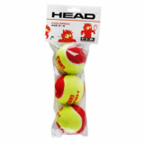 Мяч б/т HEAD TIP Red 578113 фетр нат резина желто-красный