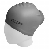 Шапочка для плавания латекс для длинных волос CLIFF CS13/2 серый