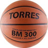 Мяч б/б TORRES BM300 В00015 №5 резина нейлон корд бут кам трениров