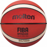 Мяч б/б Molten B6G2000 FIBA Appr Level lll №6 12пан резина бут.камера нейл.корд ор-беж-черн