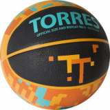 Мяч баскетбольный TORRES TT B02127 №7 резина  черный-мультиколор