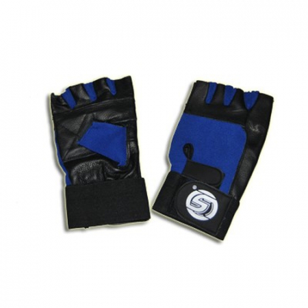 Перчатки для тяжелой атлетики SPRINTER с узким напульсником кожа/ткань 16351-16369