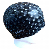Шапочка для плавания полиуретан CLIFF 3D черный