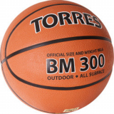 Мяч баскетбольный TORRES BM300 В02016 №6 резина нейлон темно-оранжевый/черный