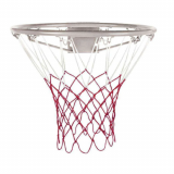 Сетка баскетбол ATEMI 50см белый/красный T4011N2 толщ нити 3,5 мм