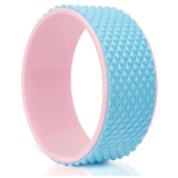 Колесо для йоги массажное 31х12см 6мм  D34473 FWH-100 розово/голубое