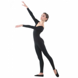 Комбинезон гимнастич для девочек SOLO FD851-207 80%полиамид 20%эластан черный