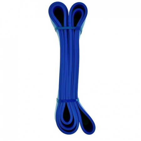 Эспандер для фитнеса латекс лента-петля 2080*4,5*64мм нагрузка 30-79кг синий