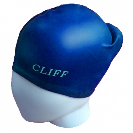Шапочка для плавания латекс для длинных волос CLIFF CS13/2 синий