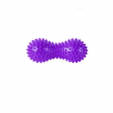 Мяч для йоги двойной массажный ПВХ фиолетовый