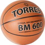 Мяч б/б TORRES BM600 B32025 №5 ПУ нейлон корд бут кам т.корич/черный