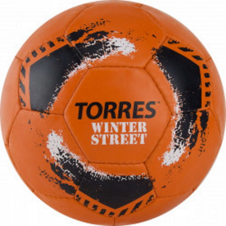 Мяч футбольный TORRES Winter Street F020285 №5 32панели оранжевый-черный