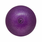 Мяч для художественной гимнастики 15см GO DO с добавлением глиттера фиолетовый 00569