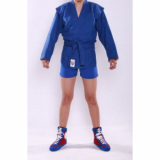 Куртка для самбо АК К51 350г Таджикистан 100%ХЛ синяя