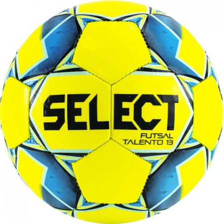 Мяч футбольный футзал SELECT Futsal TALENTO №3 852617-552 32панели желтый/черный/голубой/черный