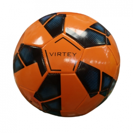 Мяч футбольный VIRTEY 5032 №5 оранжевый 