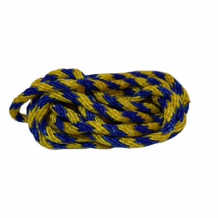 Скакалка для художественной гимнастики 3м  Е113 двуххцветная  желтый/синий