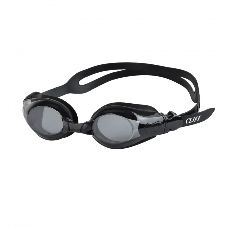 Очки для плавания взрослые CLIFF G1800 чёрные