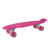 Скейтборд (пенниборд) АК 22&quot; PNB-01GW светящиеся колеса розовый