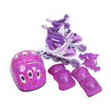 Набор роллера коньки рол.+защ+шлем DJS-603 Set PVC фиолетовый