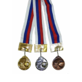 Медаль д40мм с лентой БАСКЕТБОЛ