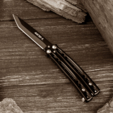 Нож бабочка Мастер К лезвие 7см рукоять с отверстиями 2301165