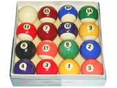 Набор шаров для бильярда 68,2мм цветные G045
