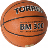 Мяч баскетбольный TORRES BM300 B02013 №3 резина нейлон темно-оранжевый/черный