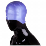Шапочка для плавания силикон АК SCU с ушами фиолетовый