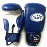 Перчатки бокс CLIFF Club PVC New синий