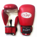 Перчатки бокс CLIFF Club PVC New красный