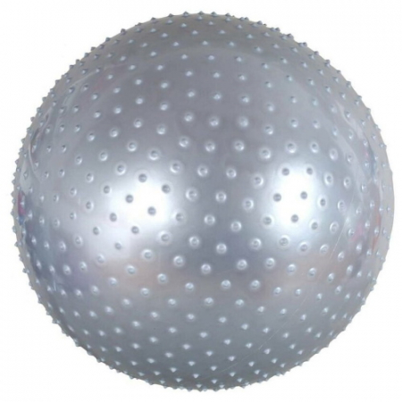 Мяч фитбол АК BF-MB01 массажный серебро