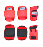 Защита роллера CLIFF YD0024 вспененный полиэтелен, пластик, синтетическая ткань красный