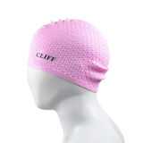 Шапочка д/плав CLIFF / CONQUEST CS17 д/длинных волос розовая