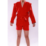 Куртка для самбо Стандарт 520-570г/м2 Таджикистан 100%ХБ красная