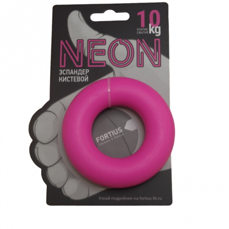 Эспандер кистевой Fortius Neon H180701-10FP розовый