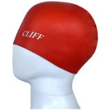 Шапочка для плавания силикон CLIFF CS02 красный