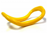 Кольцо эспандер для пилатеса твердое PR101 желтое