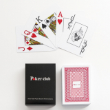 Карты игральные пластик 54шт Poker club 9,0×6,5 см красная рубашка 5751344