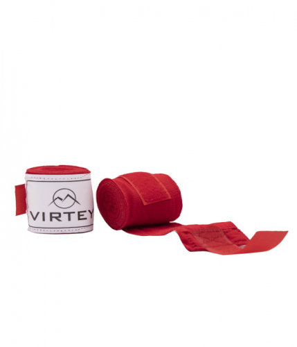Бинт боксерский эластик Virtey BH01 нейлон красный