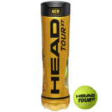 Мяч б/т HEAD TOUR XT 4B 570824 одобр.ITF сукно нат.резина желтый