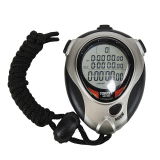Секундомер TORRES Professional Stopwatch NEW SW-100 100 яч.памяти таймер метроном серый/черный