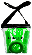 Набор скакалка с эспандером Fortius Neon в сумке зеленый
