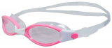 Очки для плавания взрослые Atemi силикон розовый/белый B503