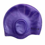Шапочка для плавания RONIN Н171 силикон  с ушами фиолетовая