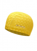 Шапочка для плавания полиуретан ATEMI PU140  3Dэффект желтый