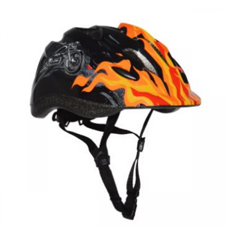 Шлем защитный АК Firebike плотный пенополистерол с верх.покрытием из ABS пластика черный