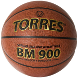 Мяч б/б TORRES BM900 В32036 №6 ПУ-композит нейлон корд бут кам темнооранжевый-черный
